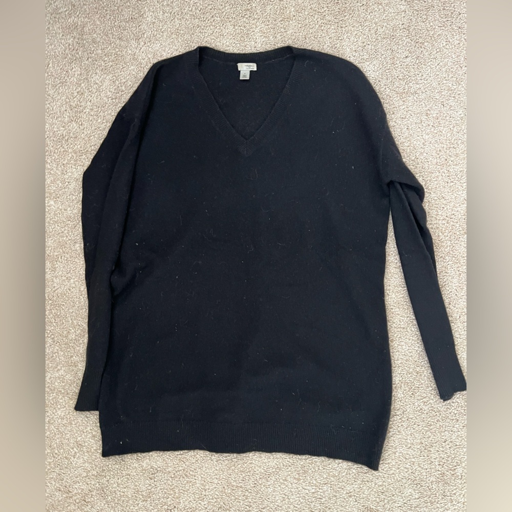 Halogen Black V-Neck Men's Sweater